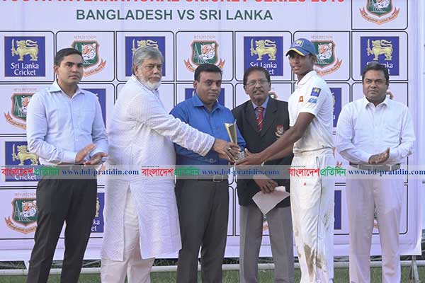 বরিশালে বাংলাদেশ-শ্রীলংকার ম্যাচ ড্র