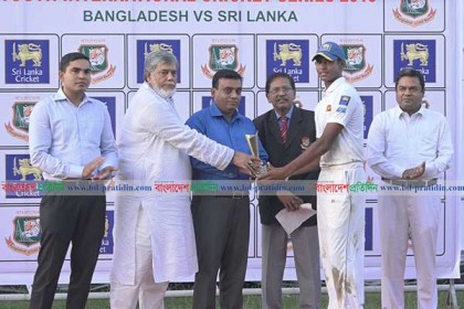 বরিশালে বাংলাদেশ-শ্রীলংকার ম্যাচ ড্র