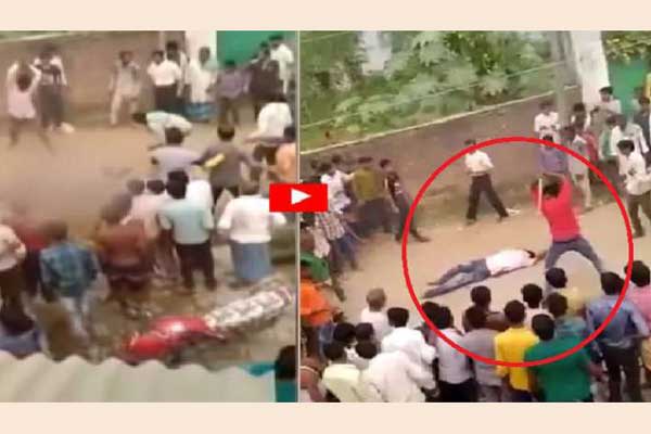 স্ত্রীকে হত্যার অভিযোগে স্বামীকে পিটিয়ে হত্যা, ভিডিও ভাইরাল