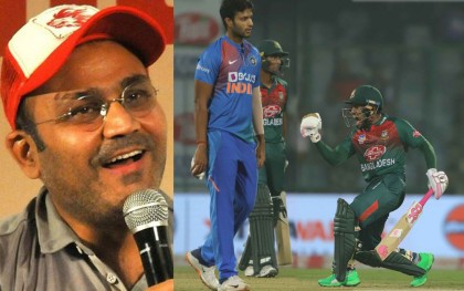 মুশফিক ধোনির মতো ঠাণ্ডা মাথার ফিনিশার : শেহবাগ