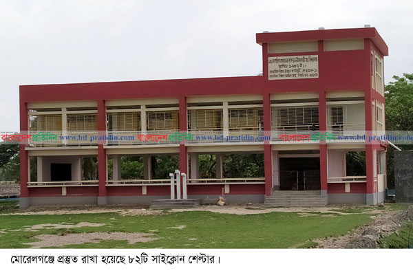 মোরেলগঞ্জে ৮২টি সাইক্লোন শেল্টারে আশ্রয় পাবে এক লাখ মানুষ