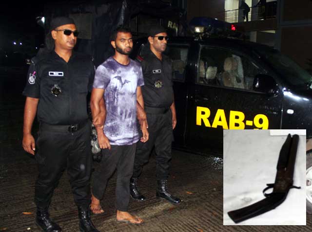 সিলেটে রেস্টুরেন্ট থেকে অস্ত্রসহ যুবক আটক