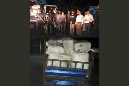 নলছিটিতে ১১ হাজার কেজি নিষিদ্ধ পলিথিন জব্দ, ব্যবসায়ীকে জেল-জরিমানা