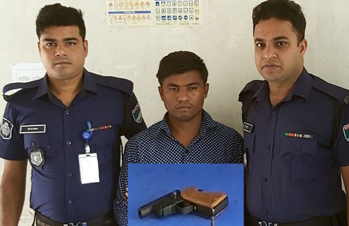 গণধর্ষণ মামলার আসামির কাছ থেকে পিস্তল ও গুলি উদ্ধার