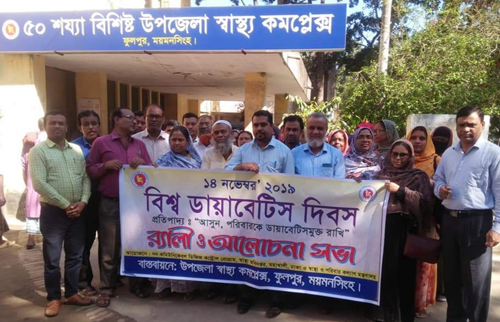 ফুলপুরে বিশ্ব ডায়াবেটিস দিবস পালন