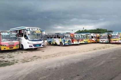 ঝালকাঠির ৯ রুটে বাস চলাচল বন্ধ