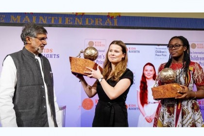 আন্তর্জাতিক শিশু শান্তি পুরস্কার পেয়েছে গ্রেটা