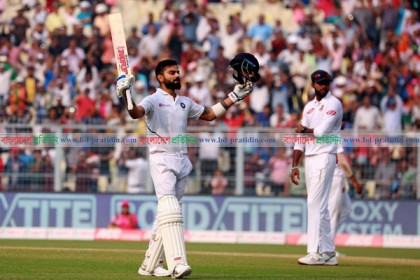 কোহলির সেঞ্চুরি, বড় সংগ্রহের পথে ভারত
