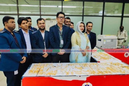 শাহজালাল বিমানবন্দর থেকে ৬ কেজি স্বর্ণ জব্দ