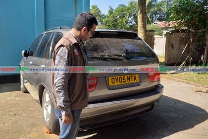 হবিগঞ্জে বিলাসবহুল গাড়ি জব্দ