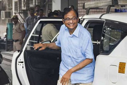 জেল থেকে মুক্তি পেয়ে সংসদে পি চিদাম্বরম!