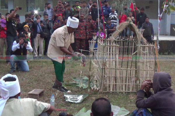নেত্রকোনায় নানা আয়োজনে গারোদের ওয়ানগালা উৎসব 