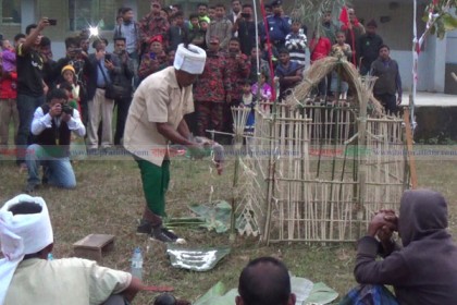 নেত্রকোনায় নানা আয়োজনে গারোদের ওয়ানগালা উৎসব 