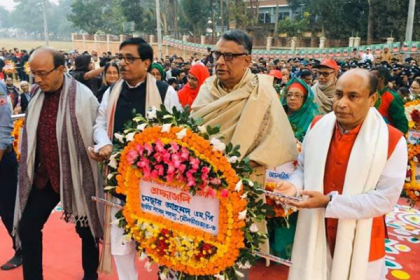 বিজয় দিবসে মৌলভীবাজারে শহীদের প্রতি শ্রদ্ধা
