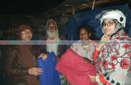 মধ্যরাতে অসহায়দের পাশে হাকিমপুরের ইউএনও  