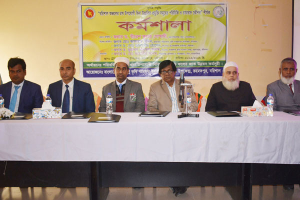 বরিশালে 'বিনা উদ্ভাবিত প্রযুক্তিসমূহের পরিচিতি ও চাষাবাদ কৌশল’ শীর্ষক কর্মশালা
