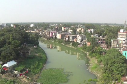 নেত্রকোনায় নদী উদ্ধার অভিযানে চলছে সীমানা নির্ধারণ