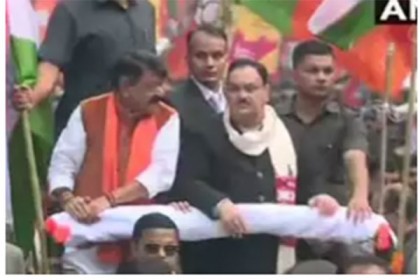 নাগরিকত্ব আইনের সমর্থনে কলকাতায় বিজেপির মহামিছিল