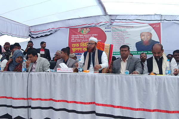 ভালুকায় গুণিরঘাট ব্রিজ নির্মাণ কাজের উদ্বোধন