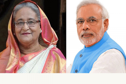 শেখ হাসিনাকে টেলিফোনে ইংরেজি নববর্ষের শুভেচ্ছা মোদির