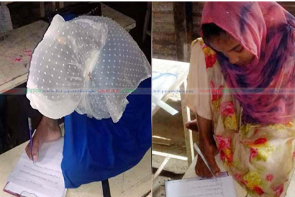 দুই হাত হারানো মুক্তা পা দিয়ে লিখে পেল জিপিএ-৫