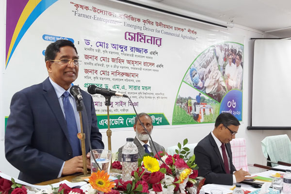 কৃষিক্ষেত্রে বাজারের সুশাসন প্রতিষ্ঠা করতে হবে : কৃষিমন্ত্রী