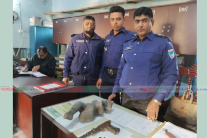 মেহেরপুরে মূর্তিসহ অস্ত্র উদ্ধার