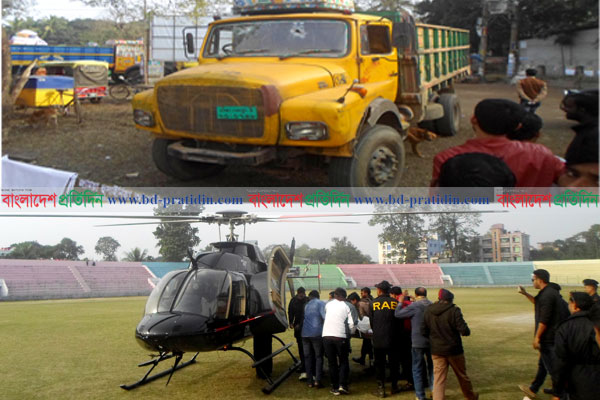 টাঙ্গাইলে ট্রাকের ধাক্কায় দুই র্যাব সদস্য আহত