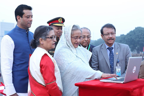 মুজিববর্ষের ক্ষণগণনার উদ্বোধন করলেন প্রধানমন্ত্রী