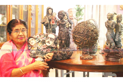 পলিথিন পুড়িয়ে বঙ্গবন্ধু, শেখ হাসিনাসহ শতাধিক গুণী ব্যক্তির ভাস্কর্য
