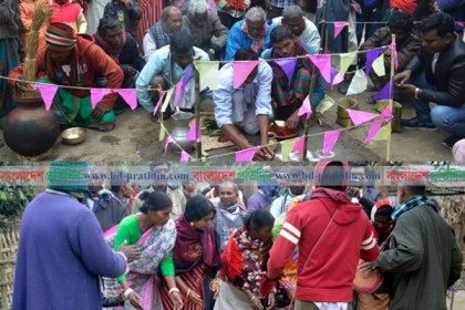 সাঁওতাল সম্প্রদায়ের ‘সহরায় পরব’ উৎসব শুরু