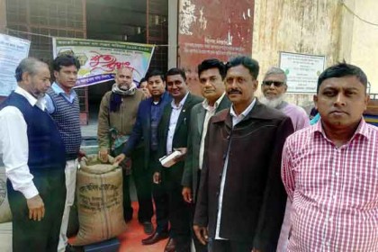 শরণখোলায় আমন ধান সংগ্রহ অভিযান শুরু
