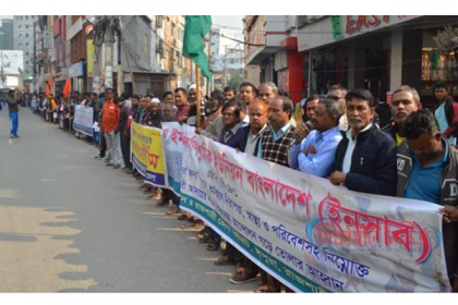 রাজশাহী নির্মাণ শ্রমিকদের ১২ দফা দাবি
