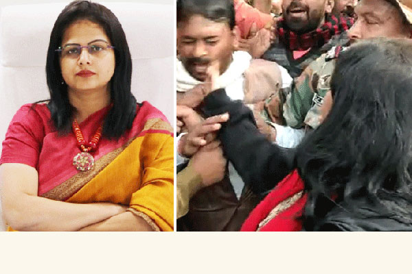 বিজেপি নেতাকে কষে থাপ্পড় দিলেন নারী কর্মকর্তা (ভিডিও)