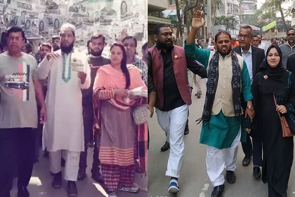 ভোটের মাঠ চষে বেড়াচ্ছেন কাউন্সিলর প্রার্থীরা