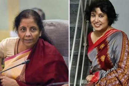 তসলিমার নাগরিকত্ব নিয়ে ভুল তথ্য দিলেন ভারতের অর্থমন্ত্রী