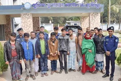 কুমিল্লায় সহযোগীকে উদ্ধার করতে এসে ধরা পড়ল আরও ৮ ডাকাত 