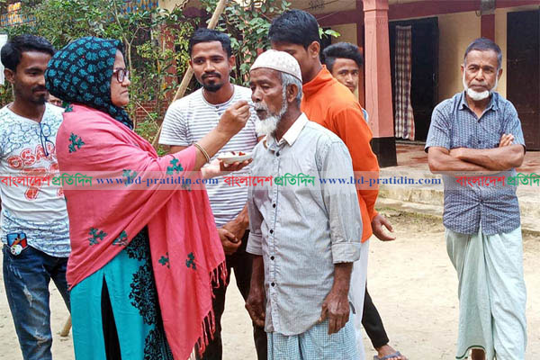 যুব বিশ্বকাপ জয় : সিলেটের সাকিবের বাড়িতে উল্লাস