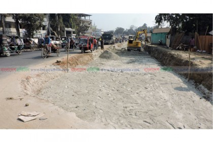নির্ধারিত সময়ে শেষ হচ্ছে না মাগুরা-ঝিনাইদহ মহাসড়ক উন্নয়ন কাজ