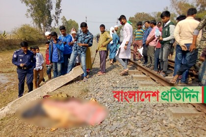 হিলিতে ট্রেনের ধাক্কায় বাইসাইকেল আরোহী বৃদ্ধা নিহত