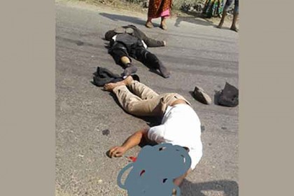 লালমনিরহাটে বাসচাপায় দুই মোটরসাইকেল আরোহী নিহত