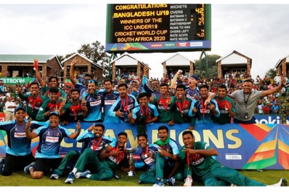 দেশে ফিরলেন বিশ্বকাপ জয়ী যুব ক্রিকেটাররা