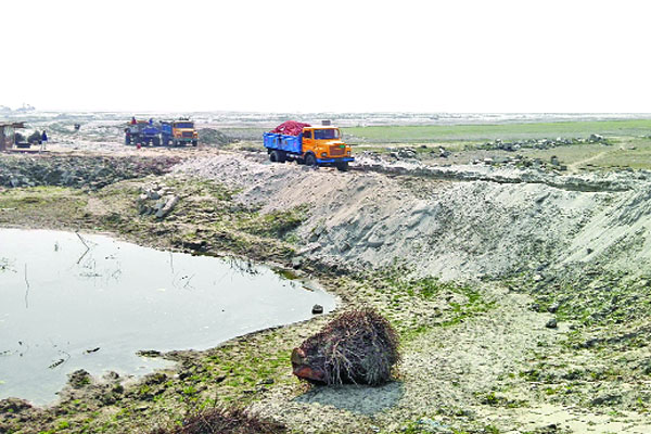পদ্মার বুকে লোভের থাবা