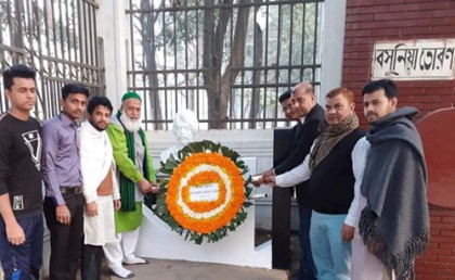 বসুনিয়ার মৃত্যুবার্ষিকীতে খোরশেদ আলম সুজনের শ্রদ্ধা 