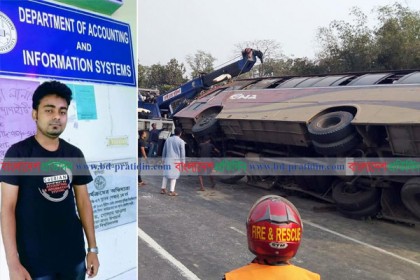অসুস্থ মাকে নিয়ে বাড়ি ফেরার পথে বাস চাপায় ছেলের মৃত্যু