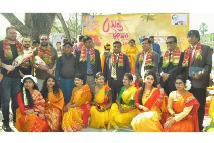 বরিশাল বিএম কলেজে বসন্ত উৎসব অনুষ্ঠিত