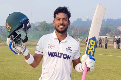 প্রথম ডাবল সেঞ্চুরি হাঁকালেন শান্ত