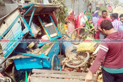 সবজি কিনতে গিয়ে ভেকু মেশিন চাপায় নিহত ১
