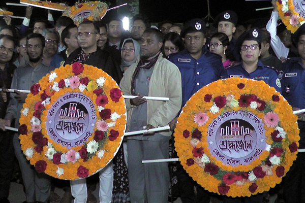 ঝালকাঠিতে শ্রদ্ধা ও ভালোবাসায় ভাষা শহীদদের স্মরণ