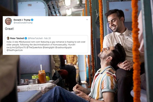 সমকামীদের নিয়ে ভারতীয় ছবির প্রশংসা করে ট্যুইট ট্রাম্পের